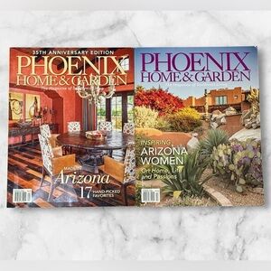 Lot of 2 Phoenix Home And Garden Magazine January February 2016 Desert Hillside